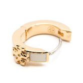 Tory Burch Kira Enamel Huggie Hoop Earrings